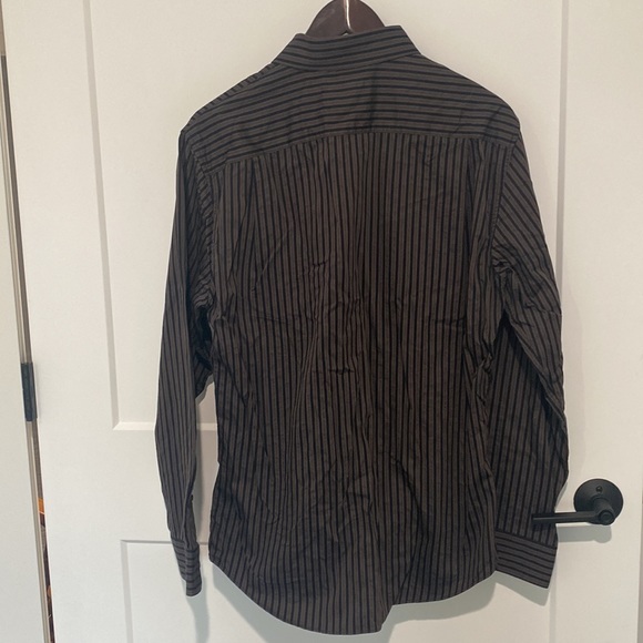 APT.9 Striped Long Sleeve Dress Shirt - Picture 7 of 9